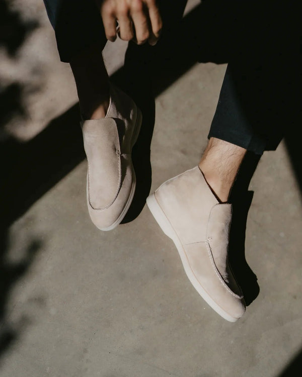 MONACO - BEIGE HOHE LOAFERS 
