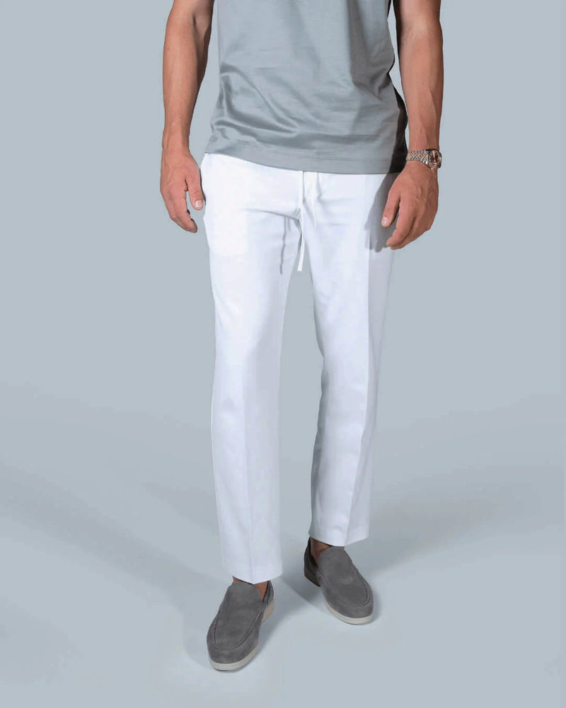 MARBELLA - WEIß ELEGANTE HOSE 
