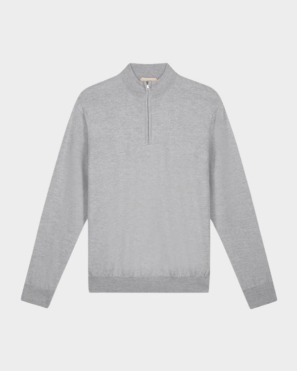 MARSEILLE - GRIJS MERINO HALFRITS TRUI